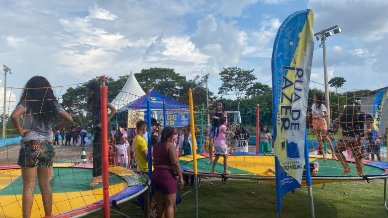 Projeto Rua de Lazer chega ao Cristal da Calama com muitas brincadeiras e atividades esportivas