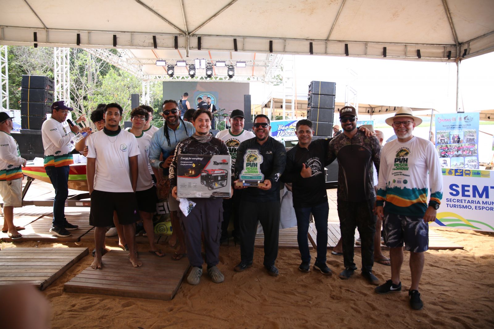 Premiação ocorreu de acordo com a pontuação, levando em consideração a espécie e o tamanho do peixe