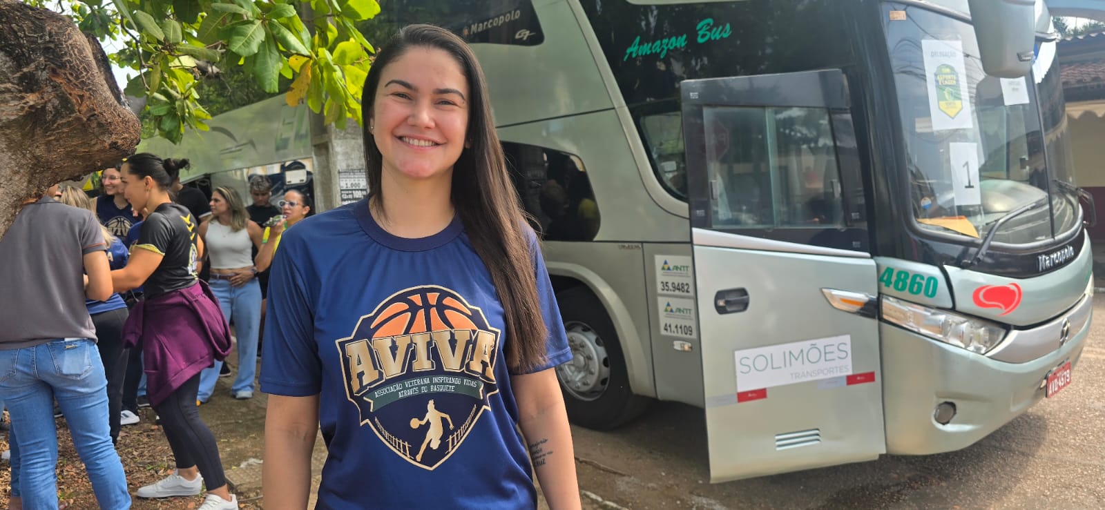 Thaynara Rios faz parte da equipe de basquete